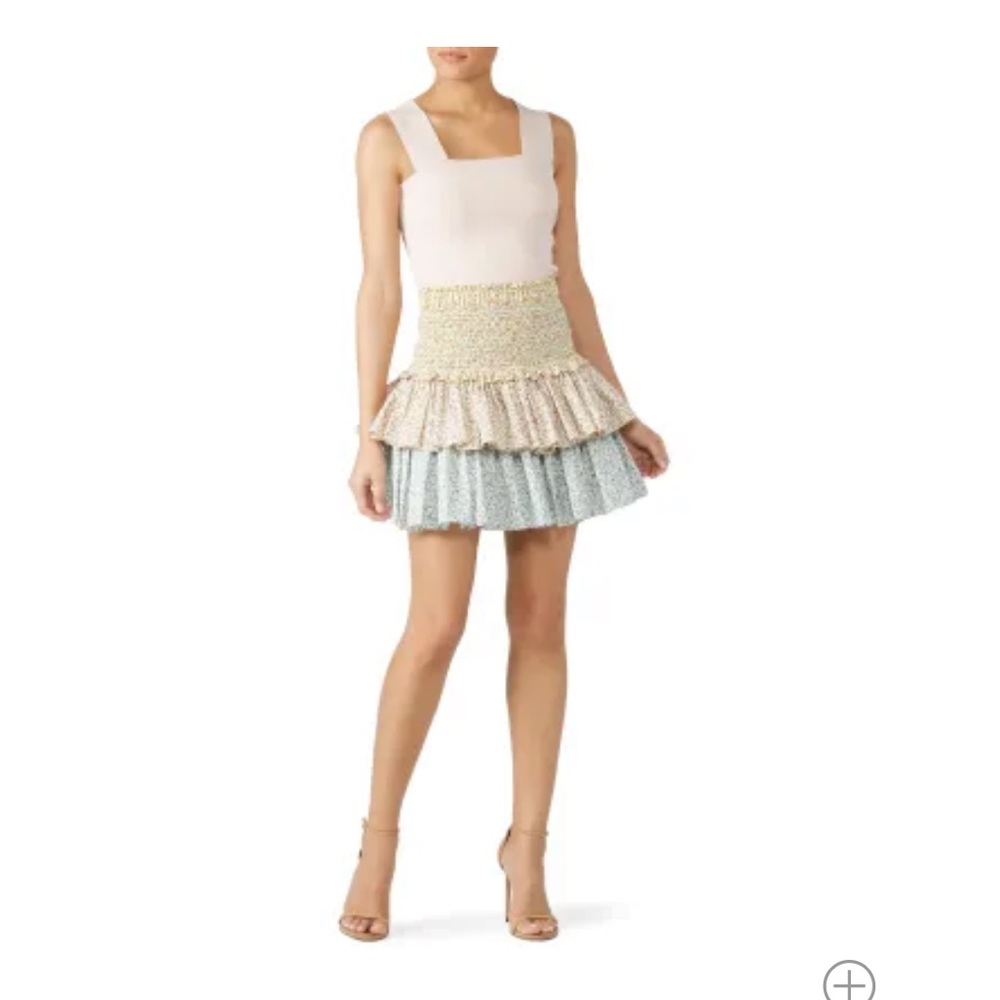 Petersyn X Revolve Asia skirt smocked tiered floral boho romantic